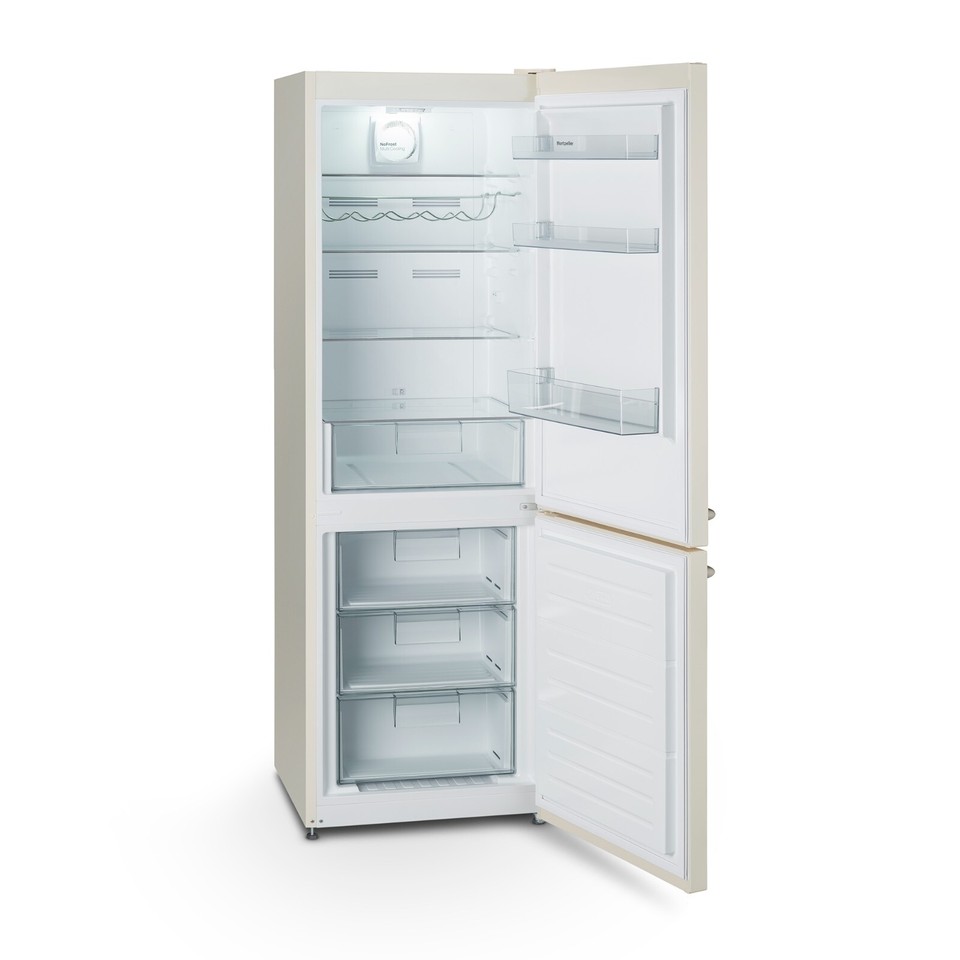 New Graded Cream Retro Montpellier MAB386C Fridge Freezer RRP £579UK