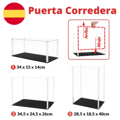 ODORIA Vitrina con Puerta Caja Acrílico Grande Expositor Coche Muñeca Figuras Colección