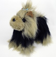 Realistic Yorkie Yorkshire Terrier Dog Plush Stuffed Animal 10 Inch Toy Battat