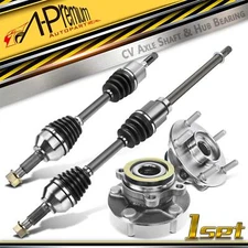 A-Premium 4x Wheel Hub Bearings & CV Axle Shaft Assy Kit Front for Nissan Rogue