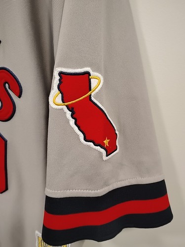 100% Authentic Rod Carew Mitchell & Ness 1985 Angels Jersey Size 48 XL Mens - Picture 3 of 12
