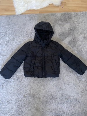 Schwarze Kinderjacke Gr.140 mit Kapuze von H&M Guter Zustand