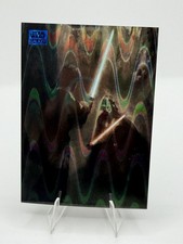 2025 Topps Chrome Star Wars Galaxy The Confrontation #21 Blue Ray Wave /175
