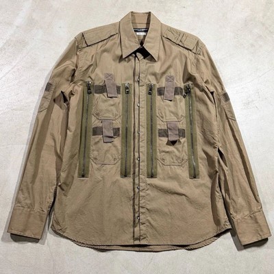 トップス DOLCE&GABBANA parachute military shirt S/S 08 Dolce & Gabbana Parachute Military Shirt | eBay UK