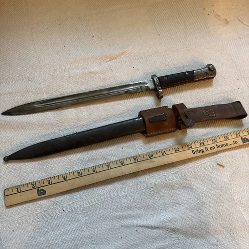 Vintage Military Bayonet Knife WW2 Era Unknown Origin