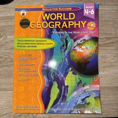 World Geography Where in the World Are You? Grades 4-6 Carson Dellosa Workbook M