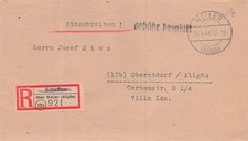 846535) all. Bes. Geb&uuml;hr Bezahlt R-Blg. aus Scheffau &uuml;ber Weiler Allg&auml;u