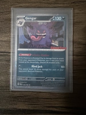 TCG Pokémon Gengar Promo   Perfect Order   GameStop Stamped   Near Mint NM