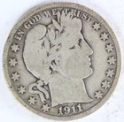 VG 1911 S Barber Half Dollar
