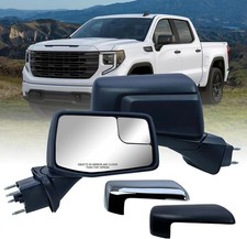 Right Side Door Mirror For Chevrolet Silverado 1500 from 2019 to 2024 Textured B