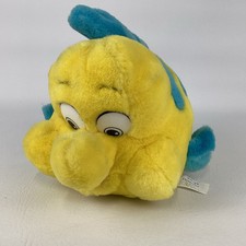 Disney Princess The Little Mermaid Flounder 12" Plush Stuffed Animal Toy Vintage