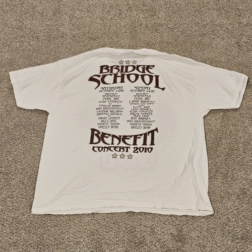 Bridge School Benefit Concert T Shirt 2010 Pearl Jam Buffalo Springfield Size XL - Picture 4 of 5