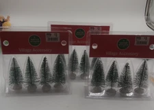 Winter Wonder Lane Christmas Decor, Crafts (Lot of (3) 4 Pack Tree With Snow