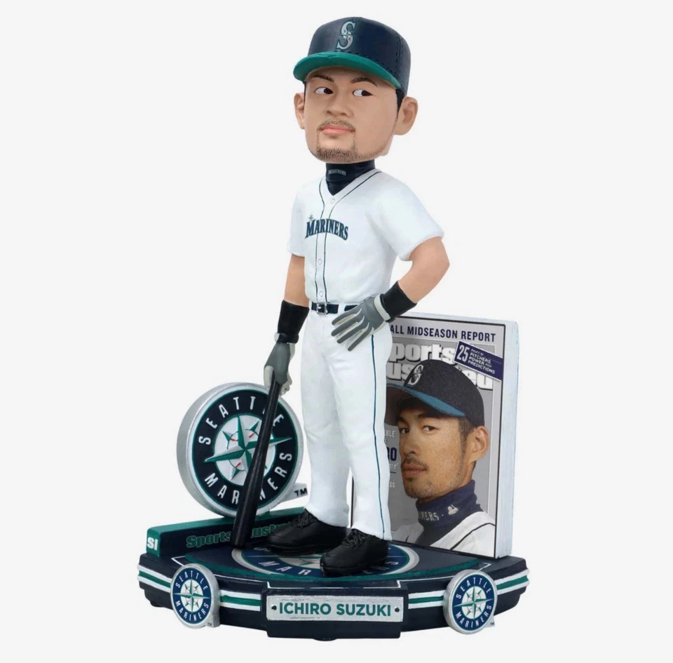 Ichiro Suzuki Seattle Mariners Sports Illustrated Cover Bobblehead FOCO NEW #100 - Image 2 of 4