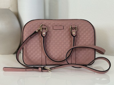 Gucci Guccissima Leather handbag/crossbody (soft pink)