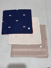 3pcs Valentino Garavani Handkerchief Cotton Vintage