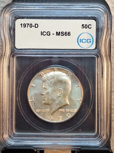 1970-D Kennedy Half Dollar MS66 ICG