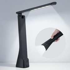 Foldable Rechargeable Desk Lamp with Torch Light   Battery Operated Lamp for