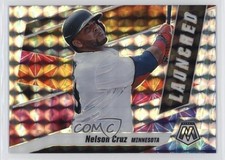 2021 Panini Mosaic Launched Mosaic Prizm Nelson Cruz #L3 8em