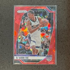 2024-25 Panini Prizm - De'Aaron Fox #58 Red Cracked Ice KINGS ALL-STAR