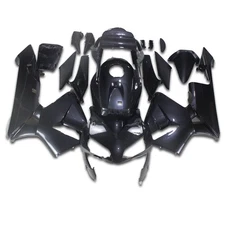 Black Carbon Fiber Fairing for Honda CBR600RR 2003-2004 Painted ABS Bodywork b0