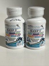 2x KAPPA Nutrition Sleep 5 Melatonin 5mg Vegan 60ct (120 Total) EXP 09/26