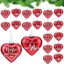 12 Pcs Nurse Practitioner Gifts Christmas Nurse Hanging Ornaments