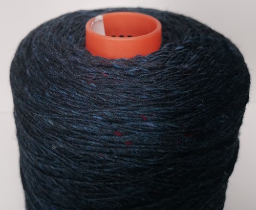 3ply Soft Donegal Tweed Knitting Wool Cone Blue Glyde 5514 530g      (2811-M) - Picture 3 of 4