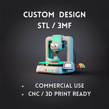 Custom Design STL 3MF Files For CNC Router 3D Printer Laser CAD Modeling Service