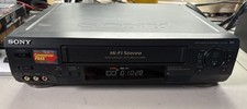 Sony SLV-N50 VCR 4 Head HiFi VHS Video Cassette Player TESTED WORKS WELL.