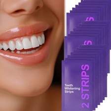 1-3Pcs Purple Teeth Whitening Strips   Peroxide Free  Enamel-Safe, 14 Count NEW