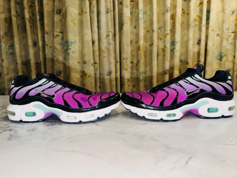 Talla 7Y - Nike Air Max Plus TN (GS) CD0609-300 Aurora/Hipervioleta - Mujer 8.5 Foto 3 de 4