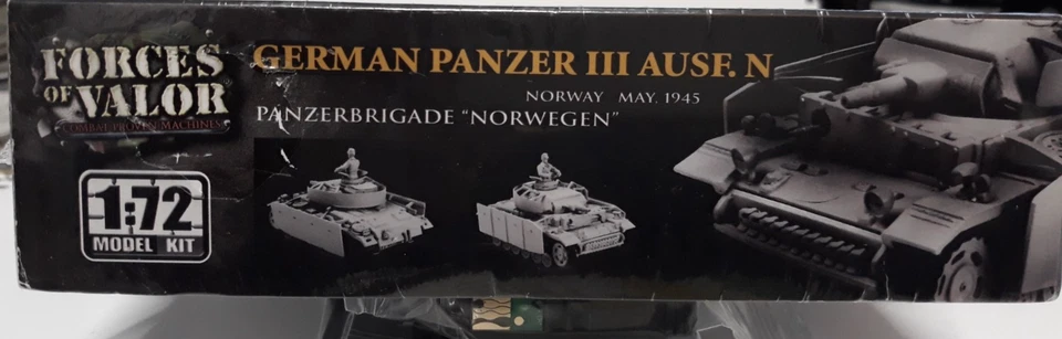 GERMAN PANZER III AUSE. N SCALA 1:72 FORCES OF VALOR - Immagine 3 di 3