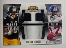 2008 Donruss Gridiron Gear Player Timeline Jerseys Prime /100 Plaxico Burress