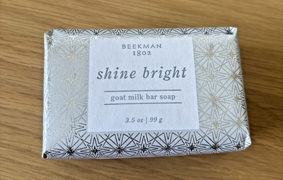 Beekman 1802 Shine Bright Goat Milk Bar Soap 3.5 ounce ~ Brand New Bar!