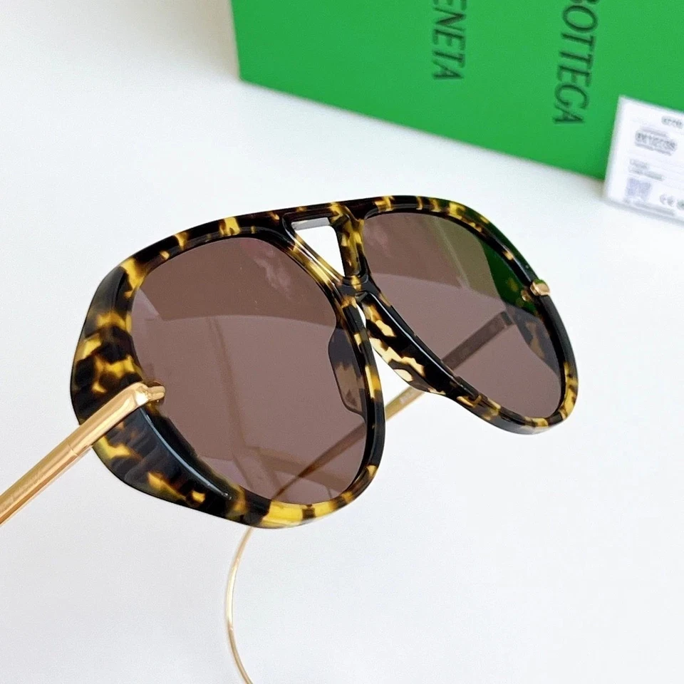 Gafas de sol para mujer Bottega Veneta BV1273 marco tortuga lentes marrones Foto 4 de 4