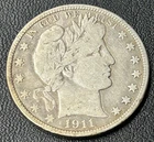 1911 D Barber Half Dollar