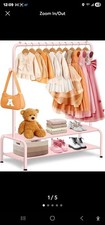 Kids Clothing Rack - Dress Up Storage - Dress Up Rack for Little Girls - Smal...