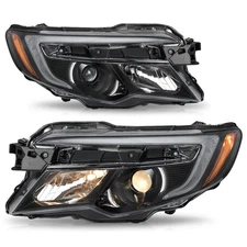 For 16-18 Honda Pilot LX/17-20 Ridgeline Halogen w/o LED DRL Headlights Pair