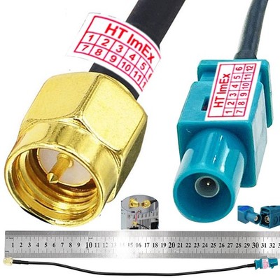 Antennenadapterkabel Fakra Z (M) an SMA (M) -Anschluss Passt für GSM GPS DAB Neu