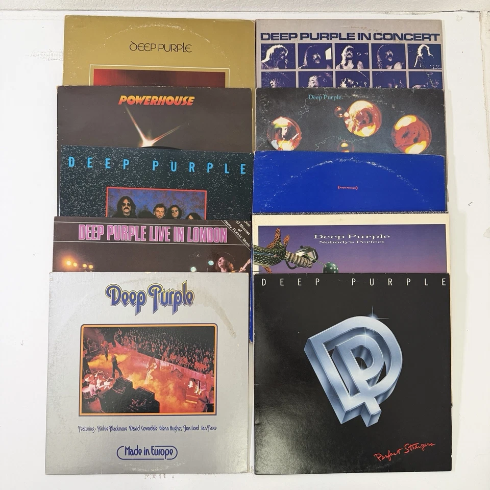 Deep Purple Vinyl Lot Of 18 Made In Japan, In Rock, 24 Carat + Orig. Pressing VG — 第 3/4 张图片
