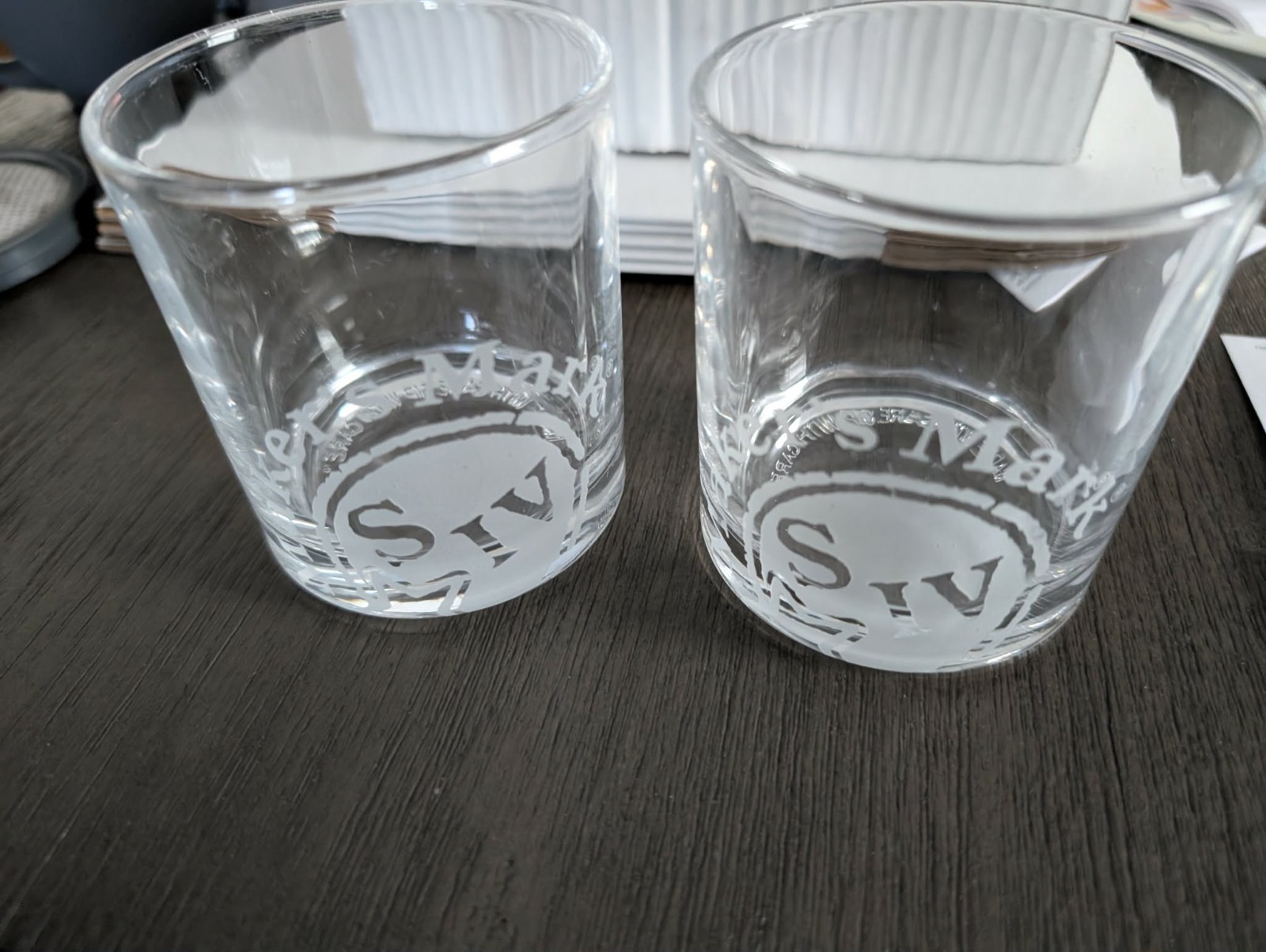 MAKER’S MARK SIV Bourbon Etched On The Rocks Glasses Tumblers set of 2 Whiskey