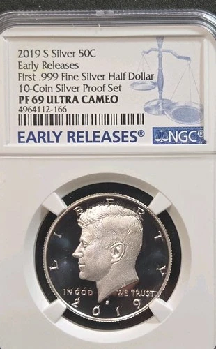 2019-S 0.999 Silver 50C Early Releases Half Dollar - NGC PF69