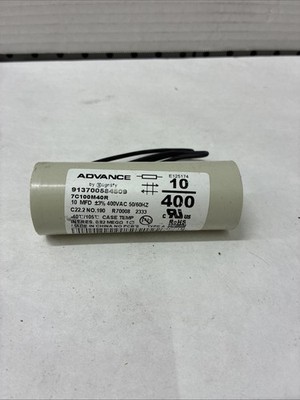 PHILIPS ADVANCE CAPACITOR 10MFD+_3 % 400VAC 50/60HZ