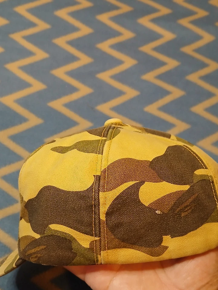 Gorra de Colección Carhartt A Bathing Ape Bape Talla Única Mediana Rara Beige Tostado Foto 3 de 4