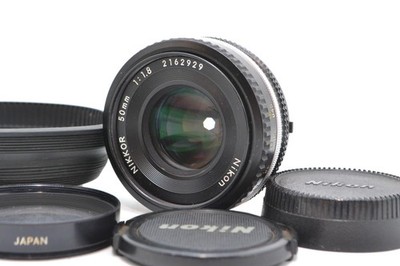 Near Mint Nikon Nikkor AIS AI-S 50mm f/1.8 F1.8 Pancake Lens From