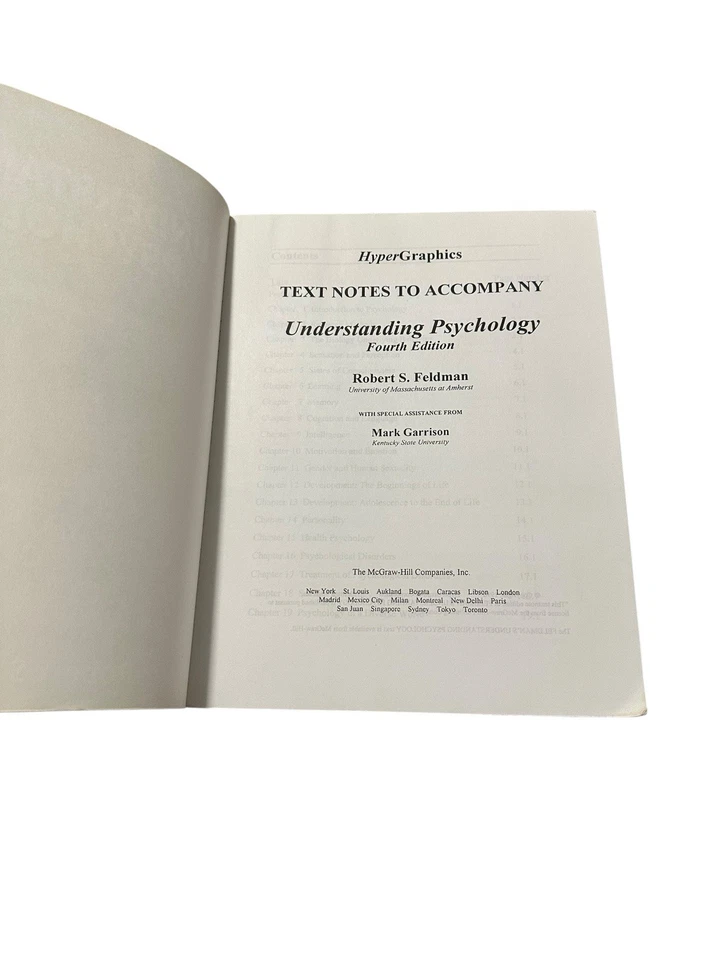 UNDERSTANDING PSYCHOLOGY By Feldman - Image 2 of 4