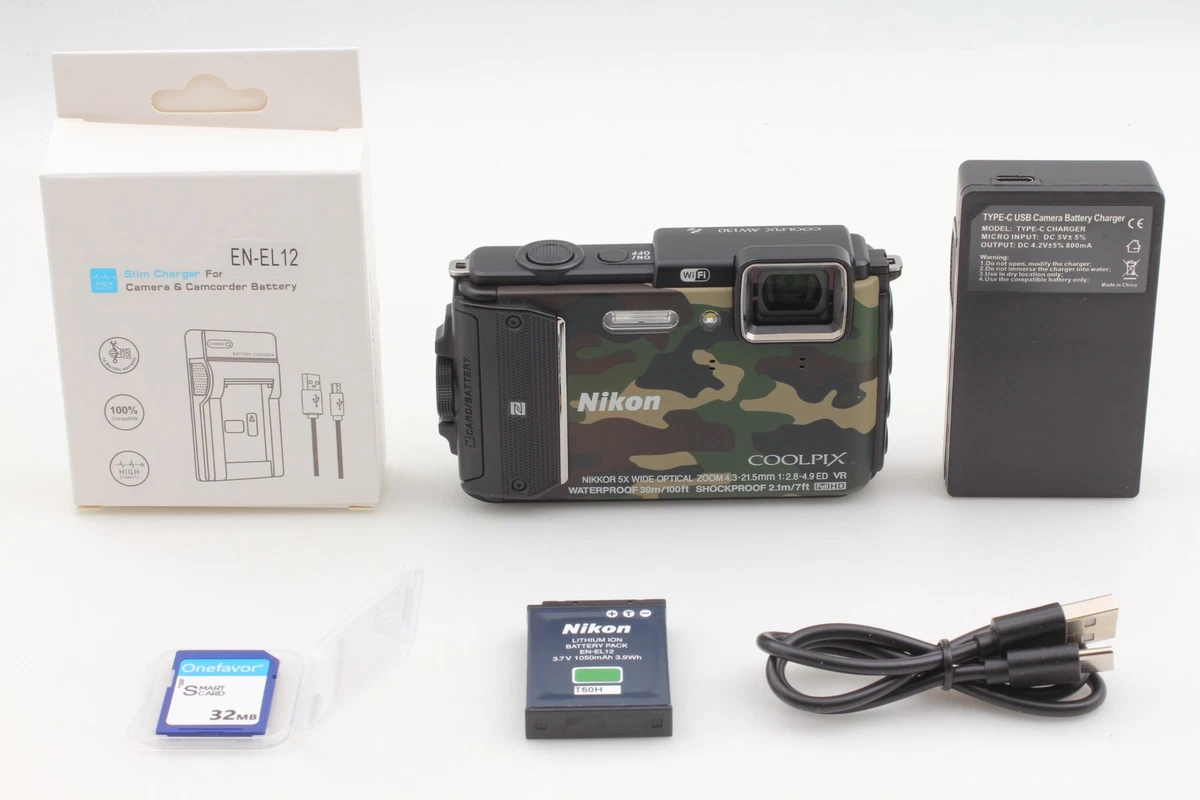 ジャンク品 Nikon COOLPIX AW130 迷彩 ジャンク品 Nikon COOLPIX AW130