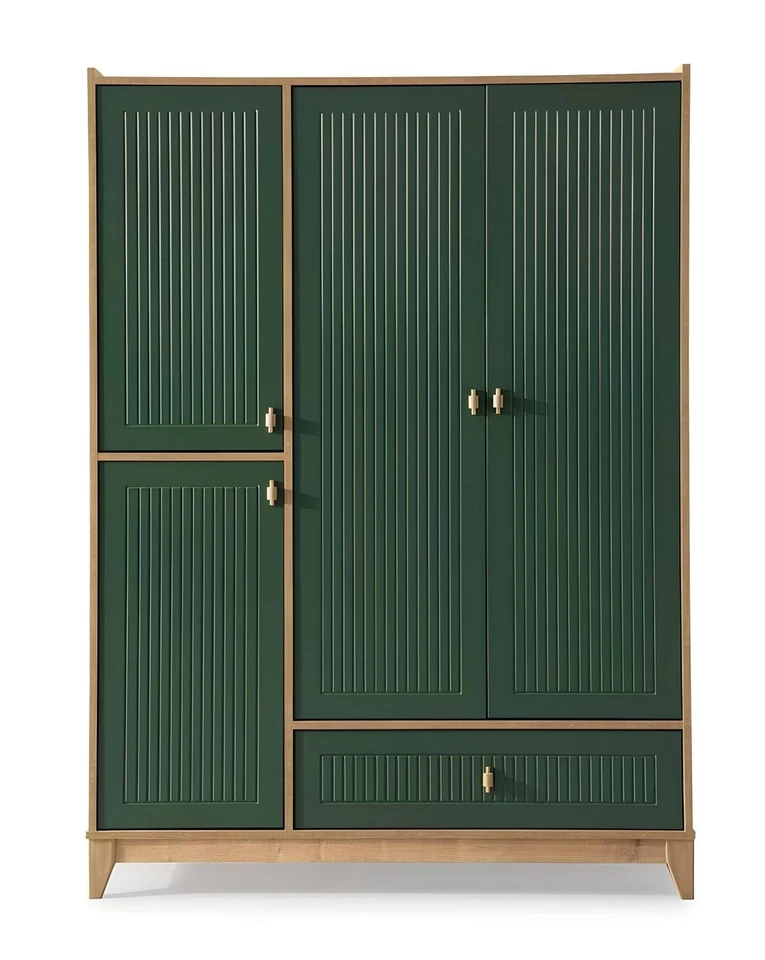 Stilvoll Kinderzimmer Set Besteht aus Bett 2х Kleiderschrank Schreibtisch - Bild 2 von 4