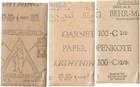Vintage Behr - Manning sandpaper sample packet -1955  with 3 sheets — photo 3